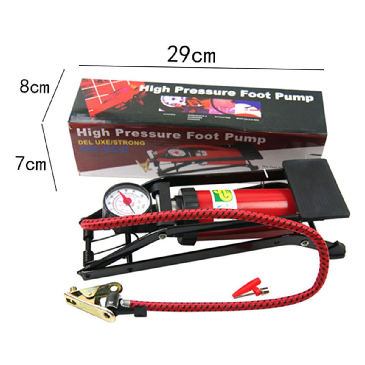 POPETPOP aktivierte Standpumpe handlenzpumpe handpumpe Hand Pump autozubehör Accessoires Accessories Auto Fahrradpumpe autoreifen Reifen Standpumpe Hochdruck-Fußpumpe Standpumpen Inflator