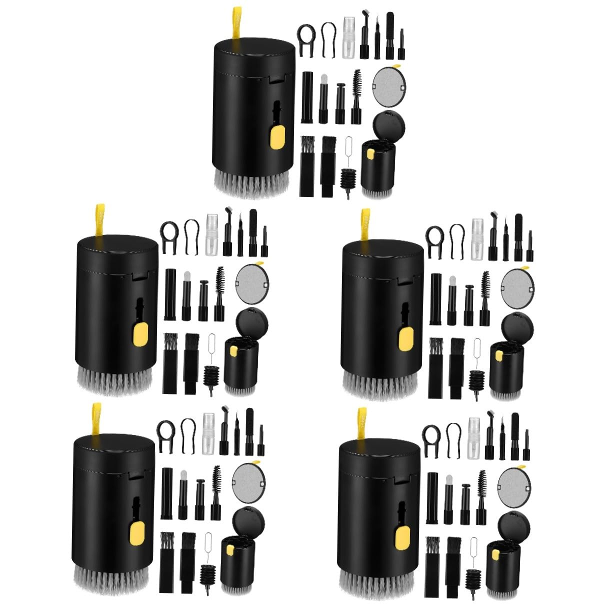 HOMSFOU 5sets Kit Di Pulizia Per Dispositivi Elettronici Completo Per Pulizia Di Laptop Obiettivi Fotocamera e Cuffie Accessori Per La Manutenzione Della Tastiera Senza Detergente