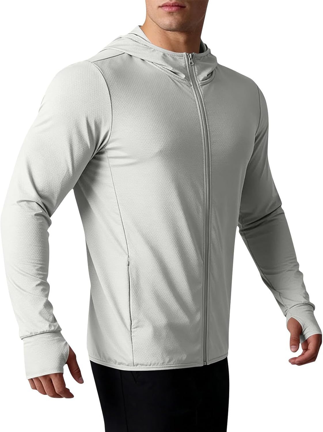Fishing Hoodies for Men,Sun Protection Jacket Men Breathable Hoodie Jacket Quick Dry Sun Jackets,Outdoor Running,Workout