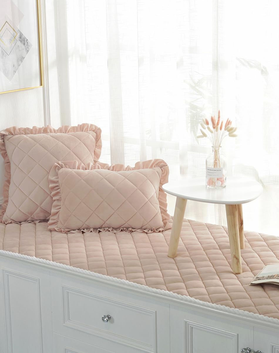 Tapis décoratif en peluche camel pour une descente de lit douce et chaleureuse