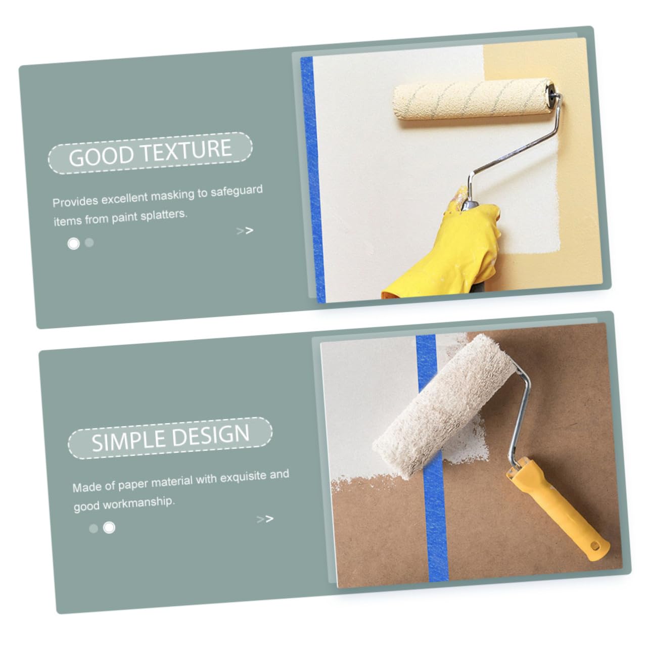 NUOBESTY Lot De 3 Rubans De Masquage À Faible Adhérence Pour Peinture Artistique Artisanat Peinture Pour Adaptation Aux Courbes Automobiles 4 Rouleaux X 3