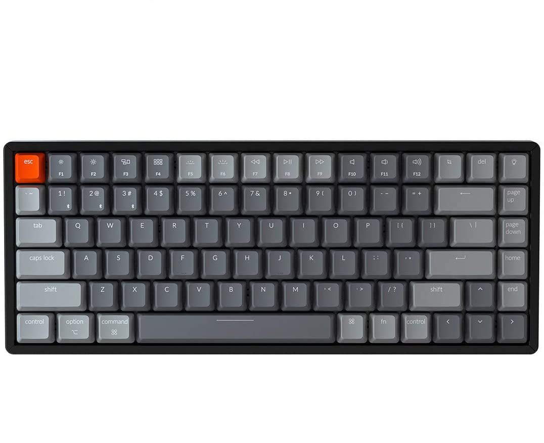 Keychron K2 Wireless Mechanical Keyboard 75 Layout 84 Key Bluetooth USB-C Wired Compact RGB Backlit Anti Ghosting N-Key