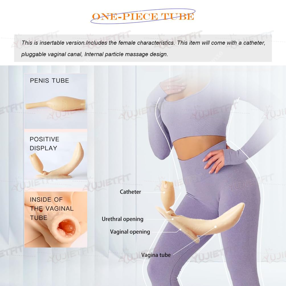 Adima Pantaloni con Culo Finto Realistico Collegabile Hip Enhancer Biancheria Intima Vaginale Nascondi Boxer per Transgender