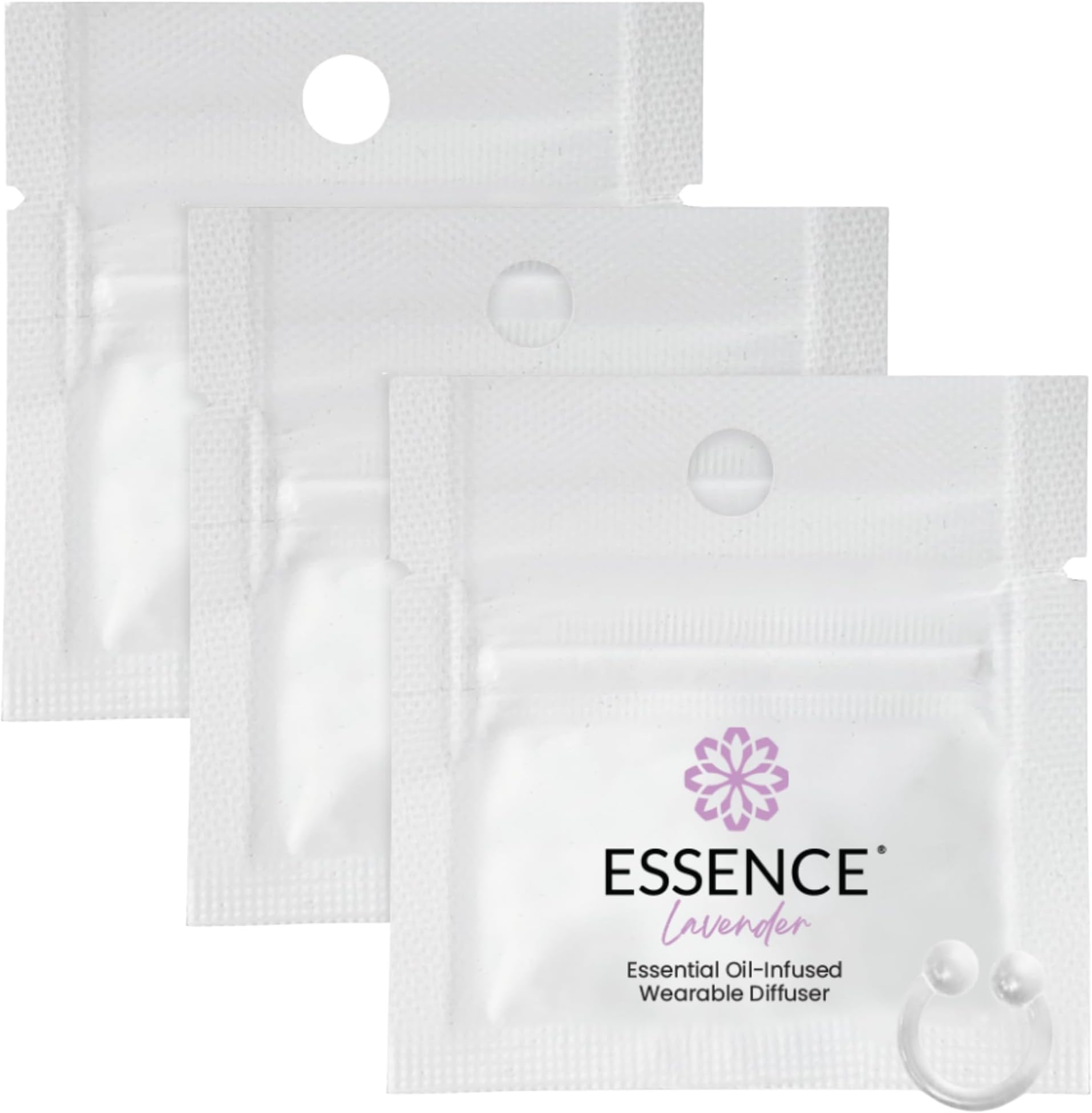 HONÉ Essence Wearable Aromatherapy Nasal Diffuser – Lavender Essential Oil Nose Ring Silicone Inhaler for Stress & Mood Support - Made in USA & Travel-Friendly (3 Pack)