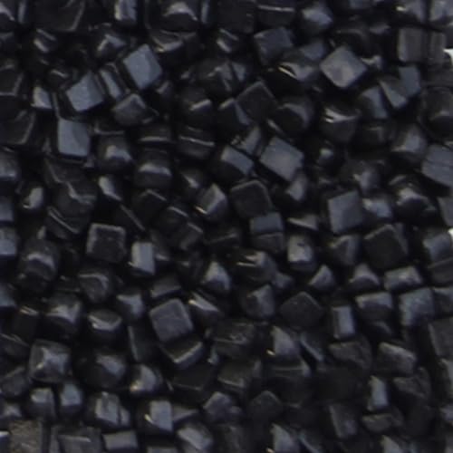 Mosaicos de cristal de jade de 0.2 x 0.2 in, vidrieras, colores surtidos y formas cuadradas, 640 piezas, 3.53 oz (negro)