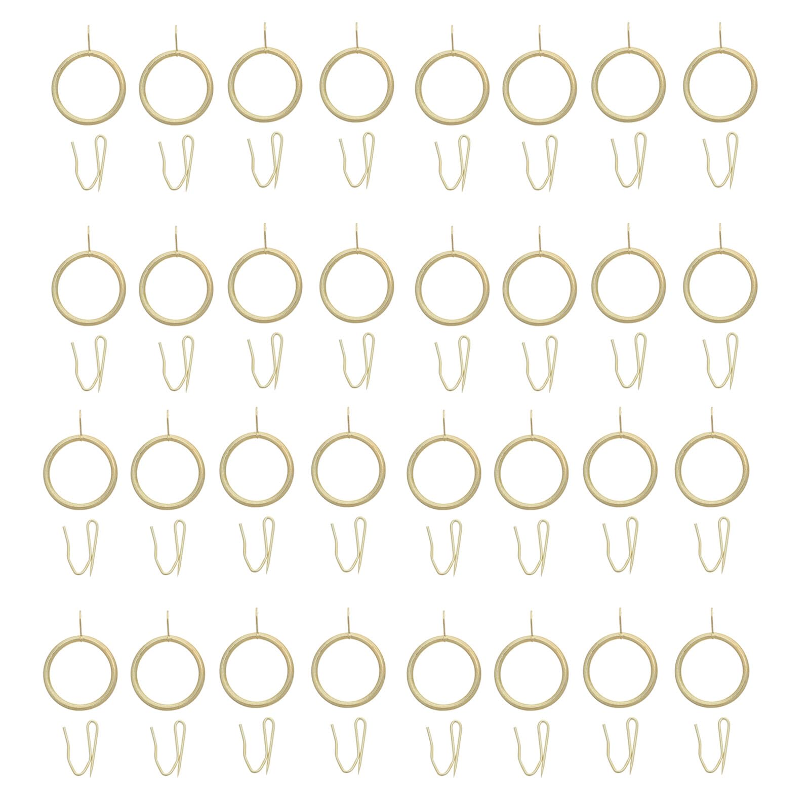 Veemoon 100sets Anelli con Occhielli in Metallo per Doccia Ganci per Tend Finestra Bagno Confezion Anelli per Appendere Tende con Design Intuitivo e Robusto