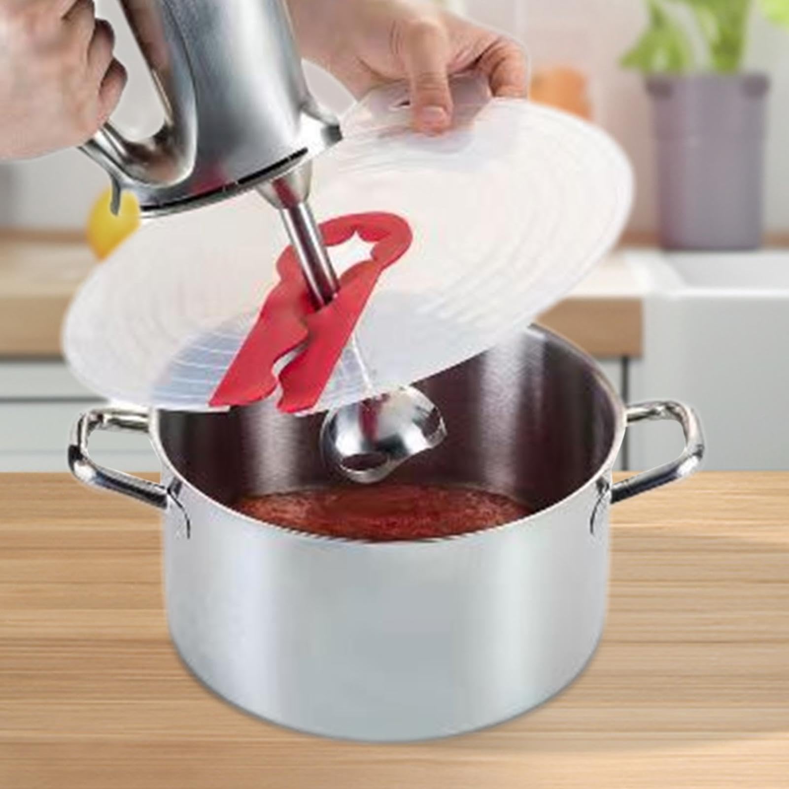 Couvercle Anti Projection Couvercle De Protection Anti-Éclaboussures, Couvercle En Silicone Pour Bol Mélangeur Anti-Éclaboussures Couvercle Couvercle Écran Pour Cuisine Couvercle Anti Eclaboussure