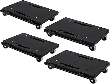 Furniture Movers Dolly Furniture Movers with Wheels, Portable Moving Rollers Leg Dollies for Heavy Furniture, 4 Wheels Small Flat Dolly, 880 Lbs Capacity