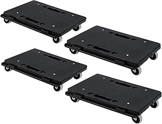 Furniture Movers Dolly Furniture Movers with Wheels, Portable Moving Rollers Leg Dollies for Heavy Furniture, 4 Wheels Small Flat Dolly, 880 Lbs Capacity