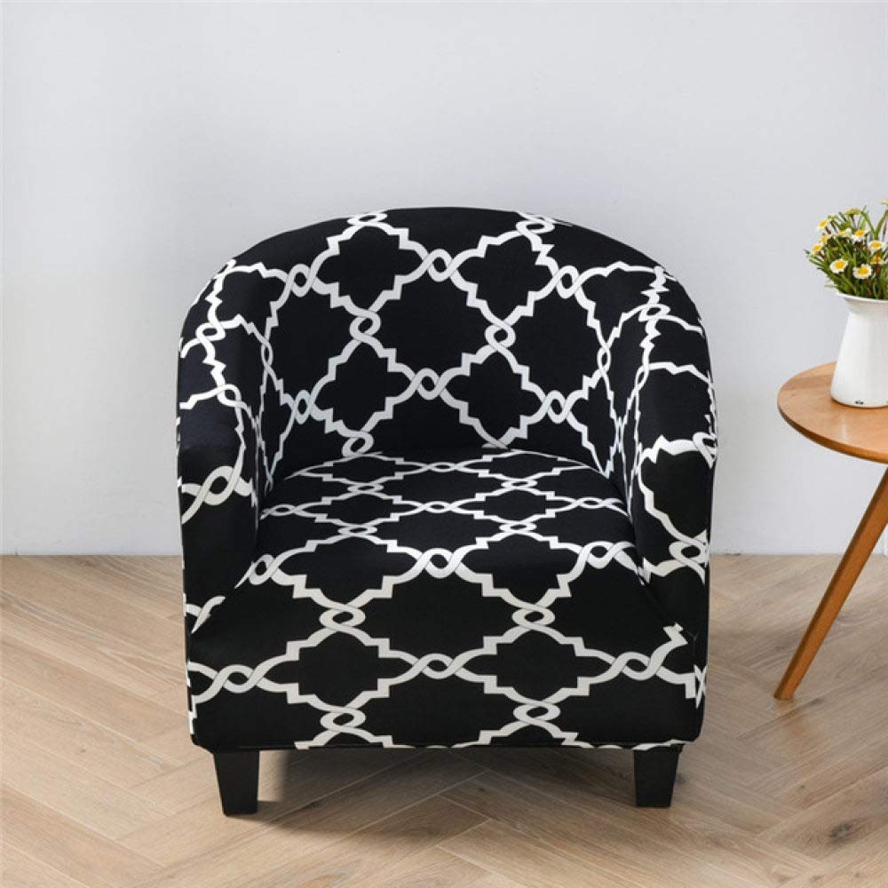 Housse de chaise ronde monoplace extensible pour l'ambiance des bars, clubs et cybercafés