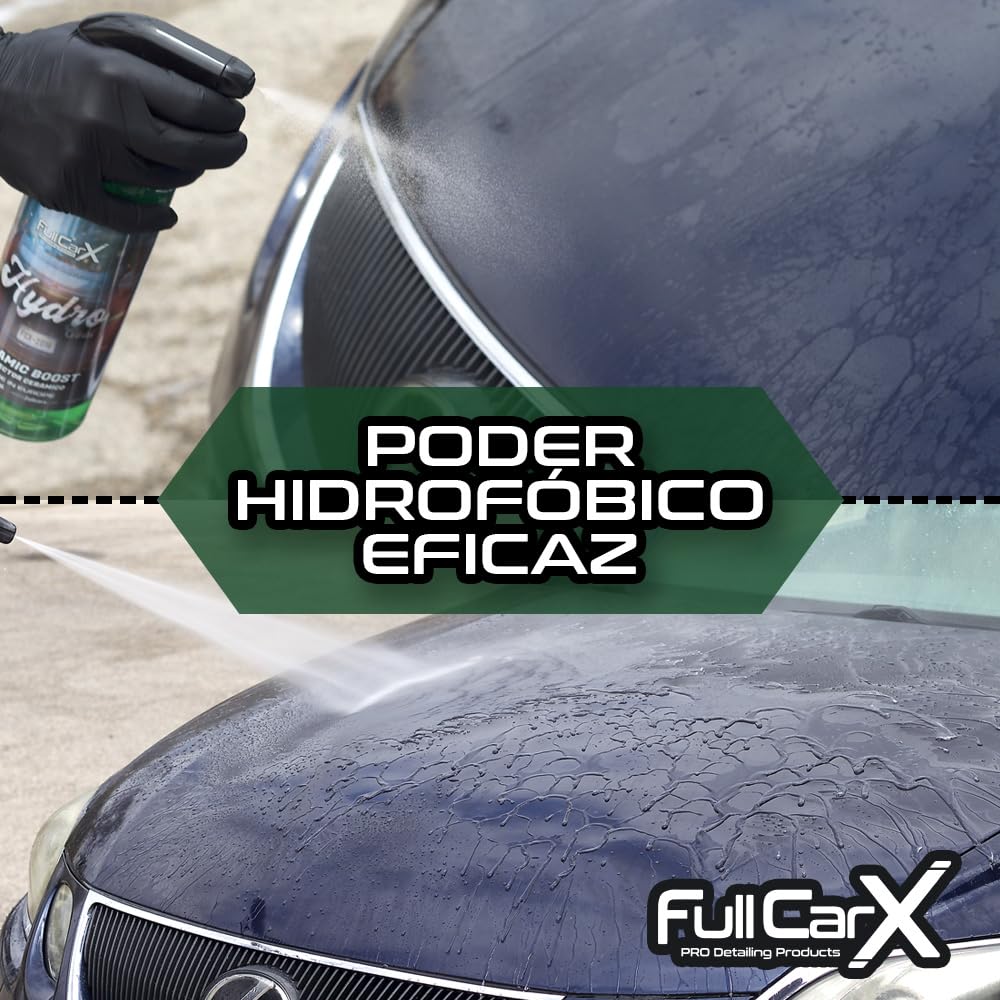 FULLCARX Hydro Coat 5 litrów ochrona przed deszczem szyba samochodowa karoseria, ceramiczna ochrona hydrofobowa, szybka hydrofobowa moc, długotrwałe działanie, profesjonalne detailing produktu