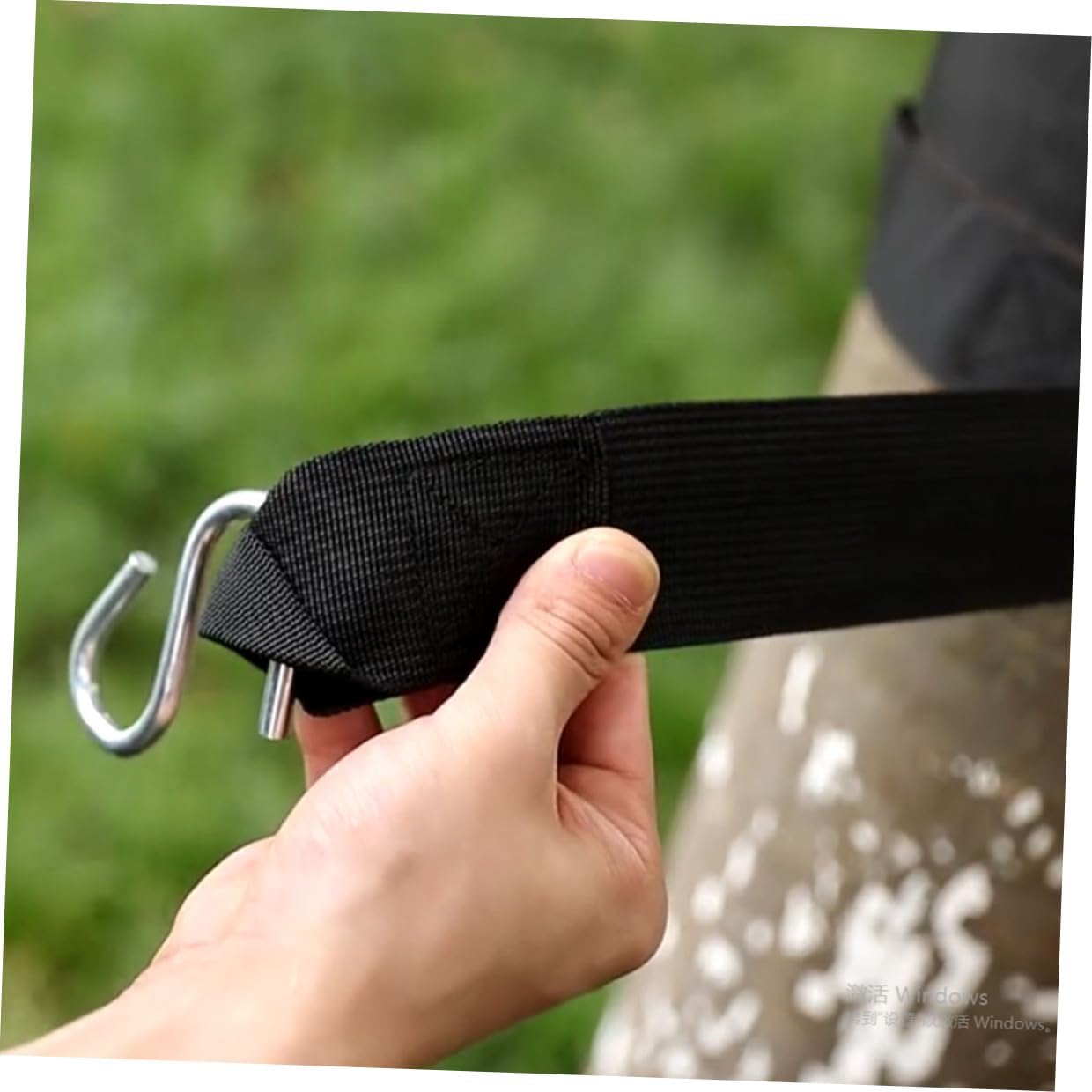 6pcs Adjustable Nylon Swing Hanging Ropes with S Hooks for Outdoor Hammock Tree Straps Reinforced Swing Hanging Kits