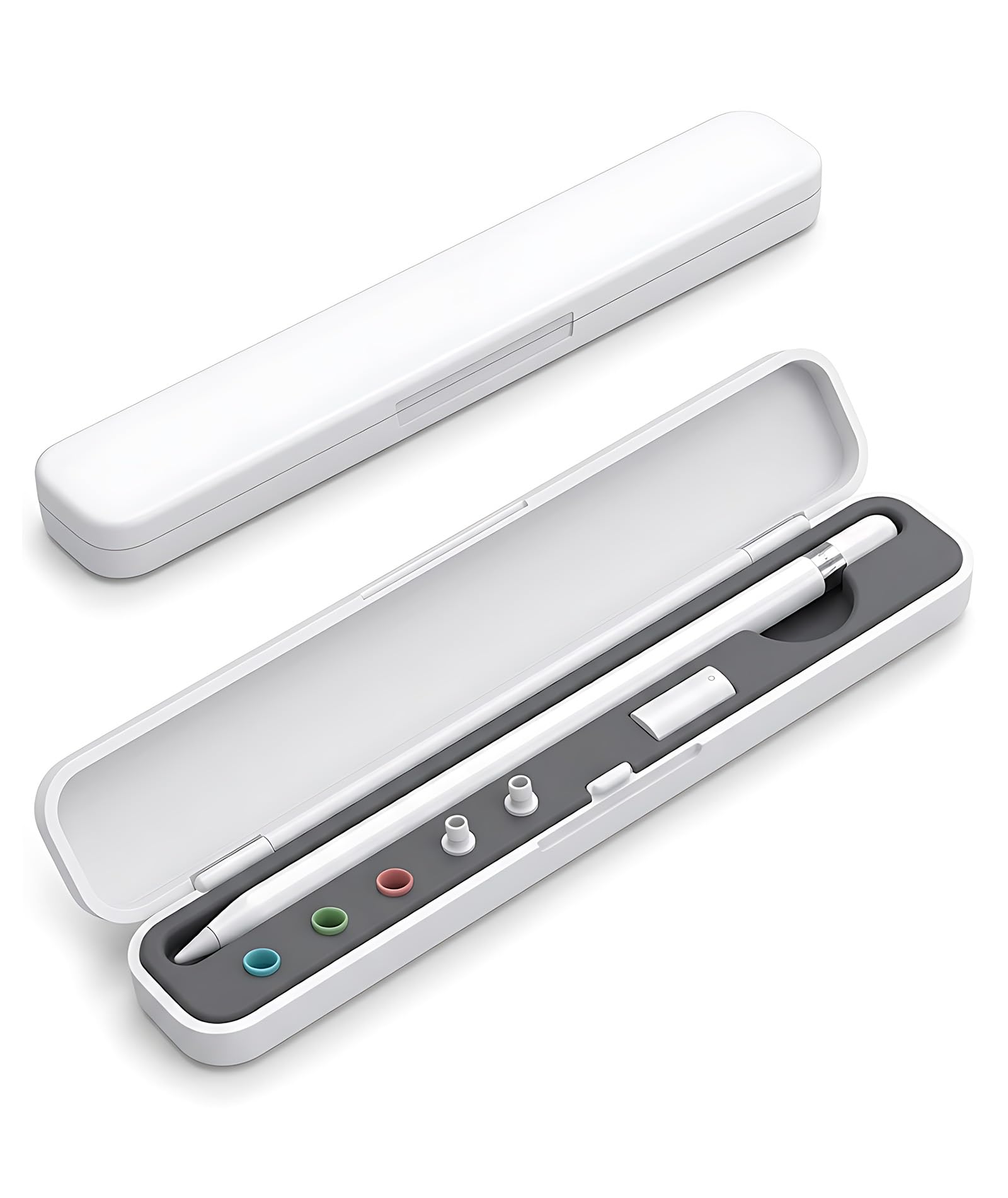 Pencil Cover, Pencil Pro Cover Case for Apple Pencil 2nd Generation and 1st Generation, Portable Storage Box with Secure Compartments for Pencil Tips and Adapters-image-44