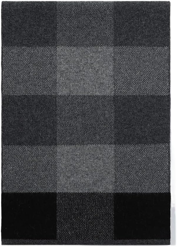 Men's cashmere plaid scarf, business thickened skin friendly, warm men's
