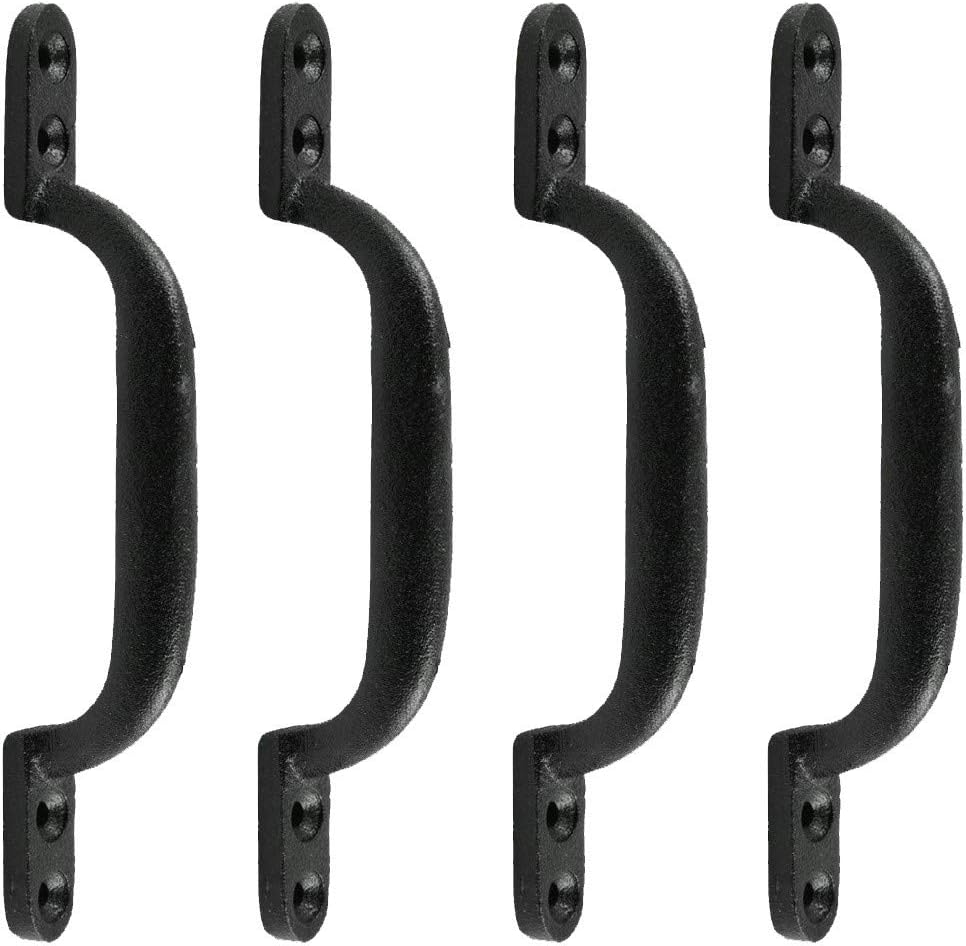 4 Door Pull Black Wrought Iron Pull 6" | Renovator's Supply
