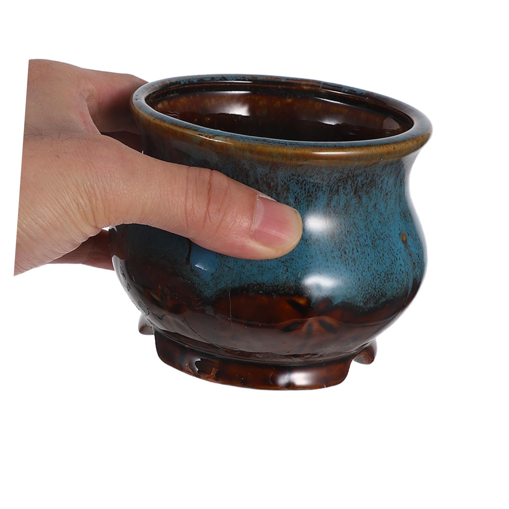 TOYANDONA 5 Sztuk Doniczek Na Sukulenty Miniaturowe Ceramiczne Doniczki Ceramiczne Doniczki Na Sukulenty Do Roślin