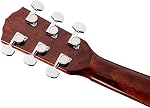 Fender CD-60SCE All-Mahogany Dreadnought Cutaway Acoustic Electric Guitar, with 2-Year Warranty, Fishman Pickup and Preamp System, Natural