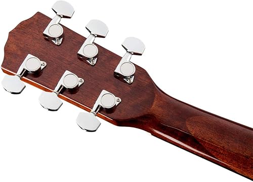 Miniatura 8 de Fender CD-60SCE - Guitarra eléctrica acústica de caoba Dreadnought Cutaway, con 2 años de garantía, sistema de pastilla y preamplificador Fishman,