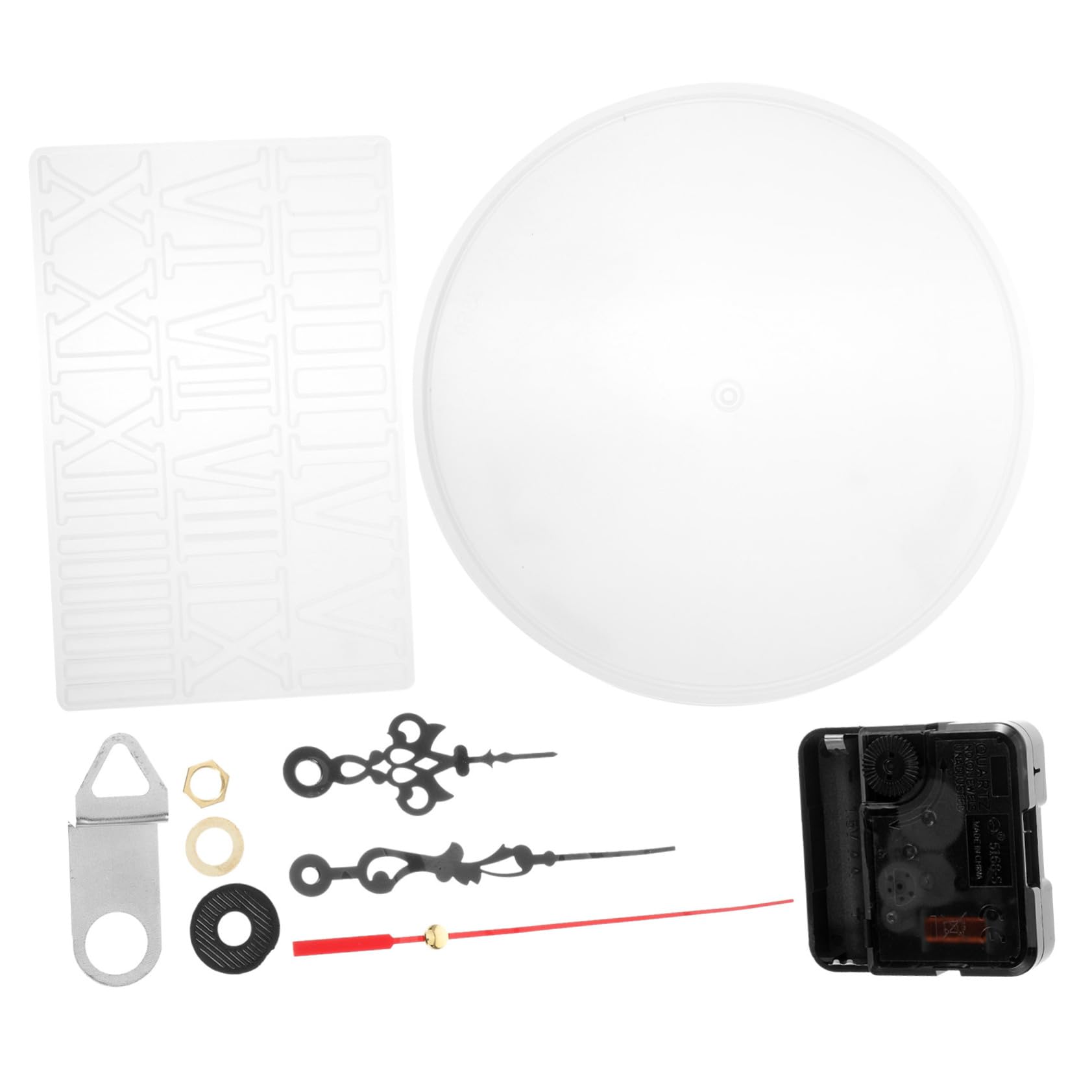 Artibetter 2 Ensembles Moule à Silicone pour Bricolage DIY Complet avec Chiffres Romains Mécanisme pour Artisanales Décorations Murales