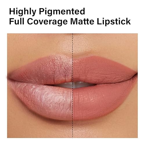 Miniatura 2 de CARSLAN Lápiz labial mate, maquillaje de color de labios hidratante, lápiz labial altamente pigmentado con fórmula hidratante, ligero, suave, M06