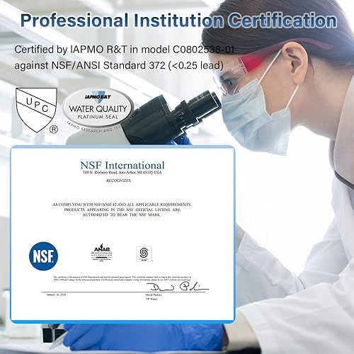 Miniatura 5 de Filtro de agua de repuesto para Berkey, sistema de filtro de agua certificado NSFANSI 42, elementos de filtros de carbón activado negro compatibles