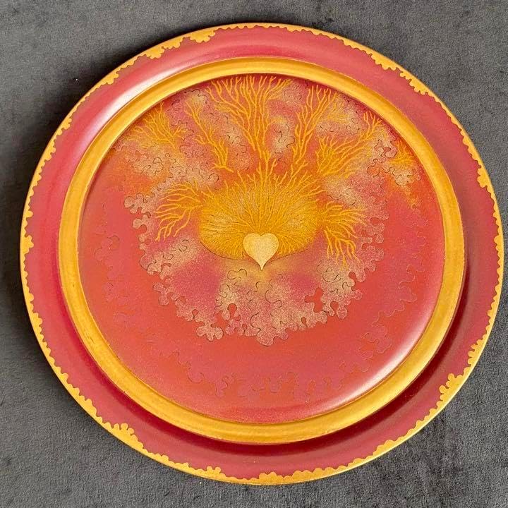 ART螺鈿孔雀牡丹紋飾り皿 ART】螺鈿孔雀牡丹紋飾り皿 ART】螺鈿