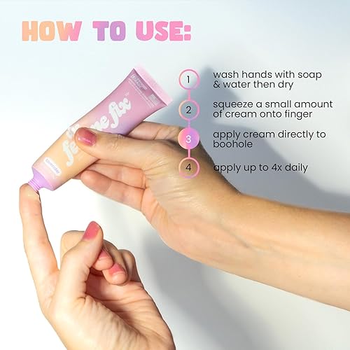 Miniatura 6 de The Femme Fix Crema calmante para hemorroides para mujeres, con lidocaína, magnesio, aceite de coco y lavanda real, alivio posparto y comodidad