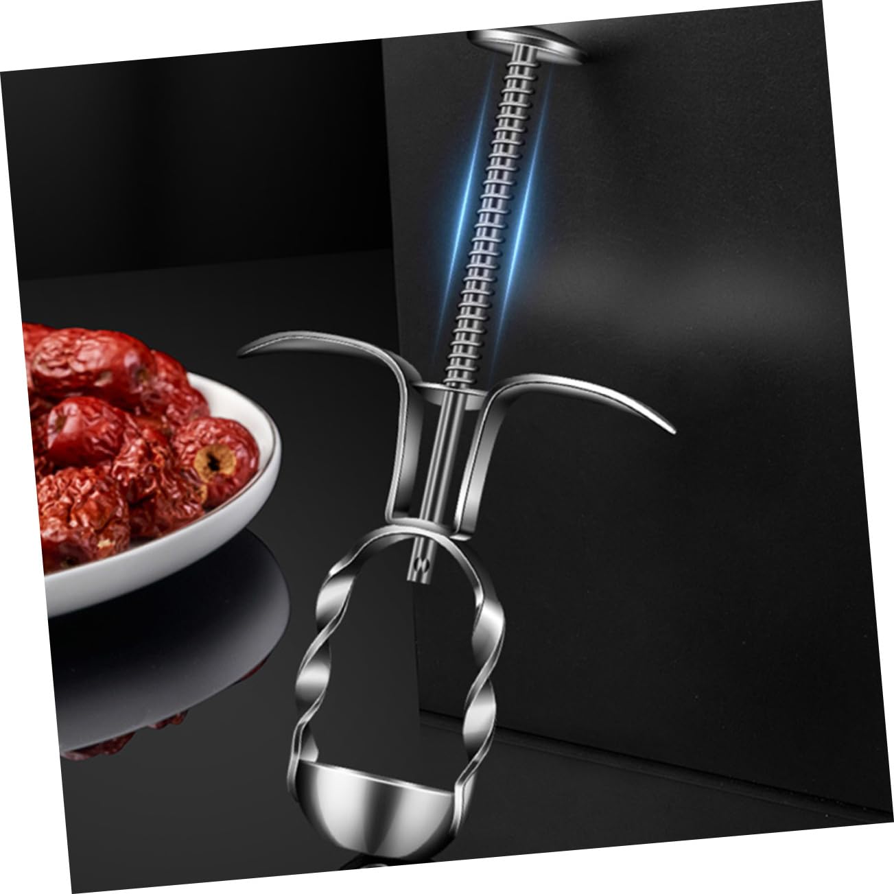Gatuida 4stücke Cherry Pitter Multifunktionaler Fruchtentkerner Für Kirschen Datteln Und Jujube Leicht Zu Bedienen Kompakt Und Sicher Der Anwendung Für Zuhause Und Unterwegs