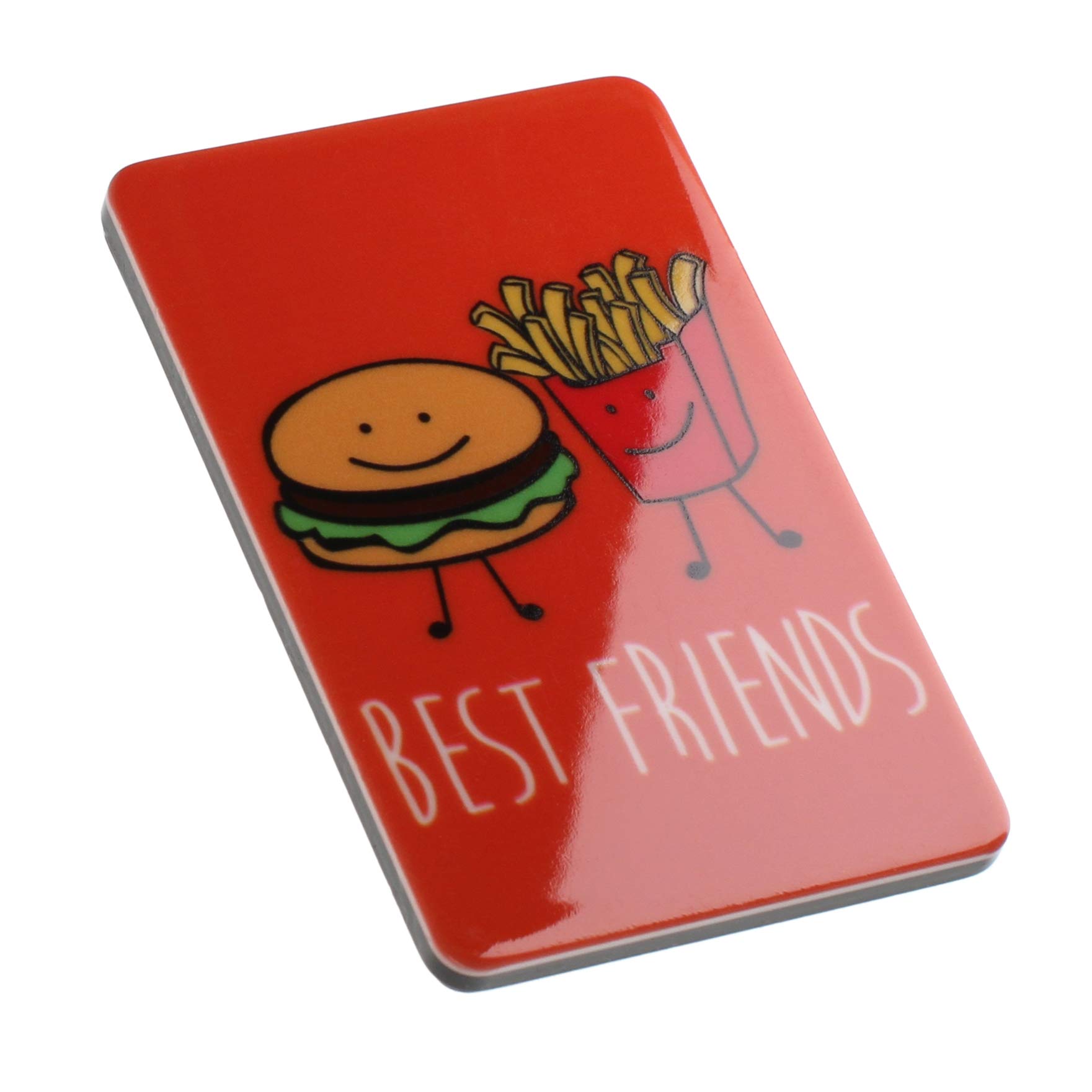 Best Friends Burger and Fries BFF Funny Quote Novelty Magnet