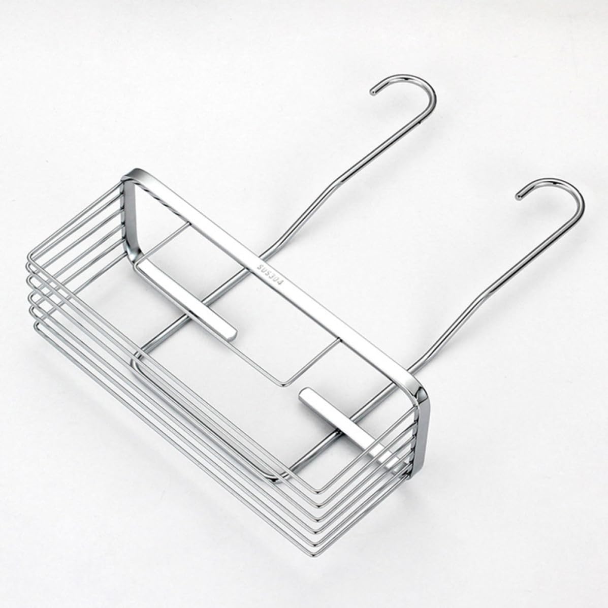 Kisangel 1pieza Estantería Baño Pared Acero Inoxidable Repisa Ducha Resistente Colgadores Baño para Toallas Jabón Gel Estante para Ducha Plata