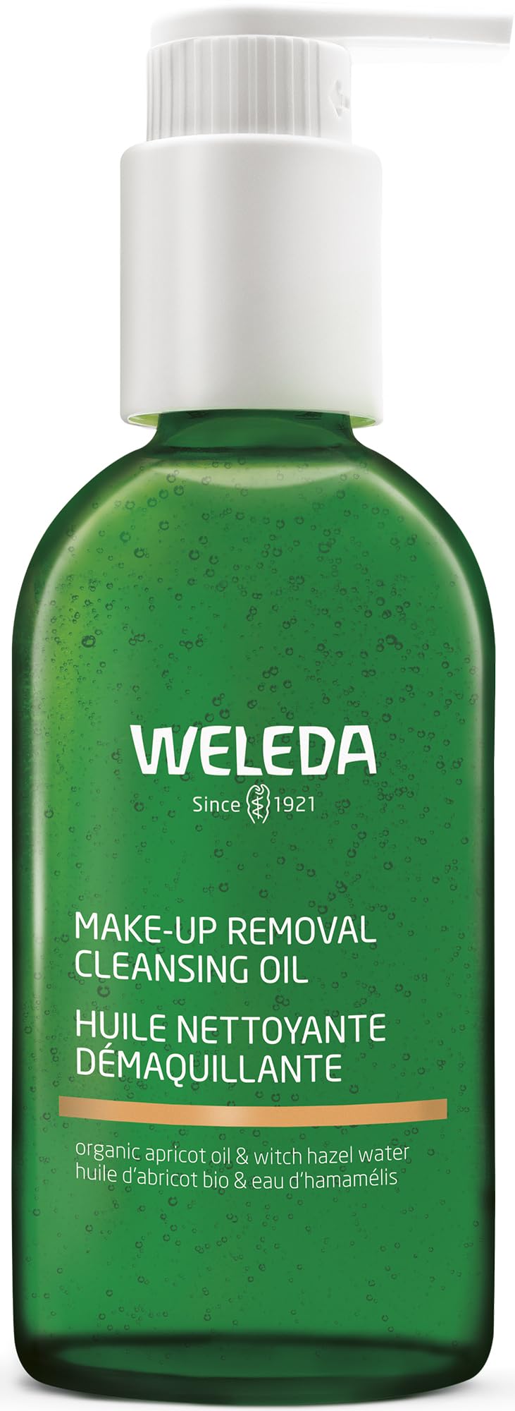 WELEDA Bio Make-Up Removal Cleansing Oil - parfümfreies Naturkosmetik Gesichtspflege Reinigungsöl zur Entfernung von Make-Up hinterlässt ein seidiges Hautgefühl ohne fettiges Finish (vegan, 150 ml)
