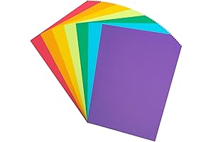 Colored Cardstock 8.5x 11 Heavyweight Classic Rainbow Card Stock