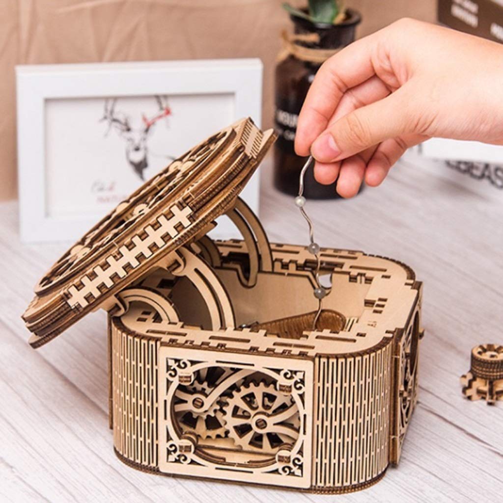 Amazon.co.jp: オルゴール木製アセンブリオルゴールジュエリーボックス
