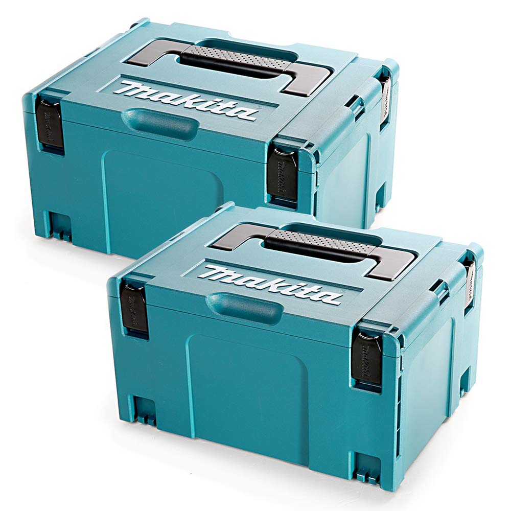 Makita 821551-8 MakPac Typ 3 Stacking Connector Case 396 mm x 296 mm x 210 mm, 2 Stück