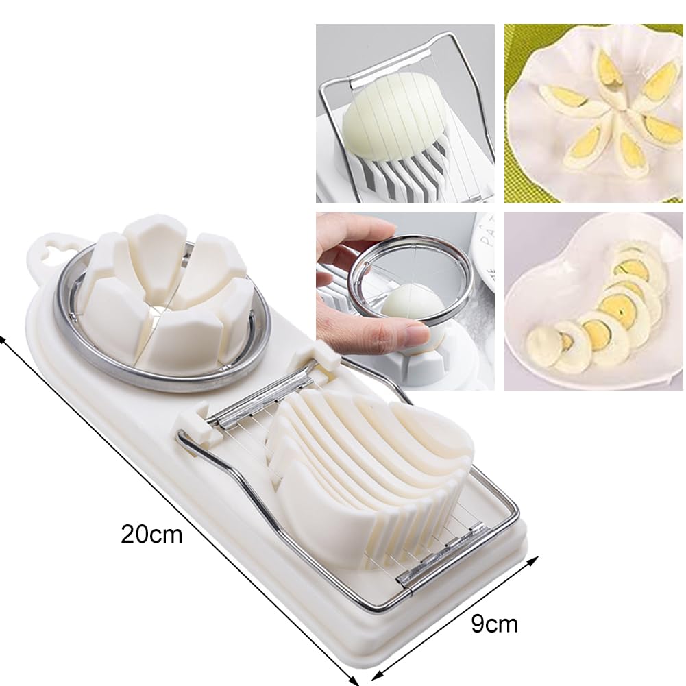 Tagliauova In Acciaio Inox Multifunzione - Per Uova Sode, Frutta E Cibi Morbidi | Facile Da Pulire - Foto 7