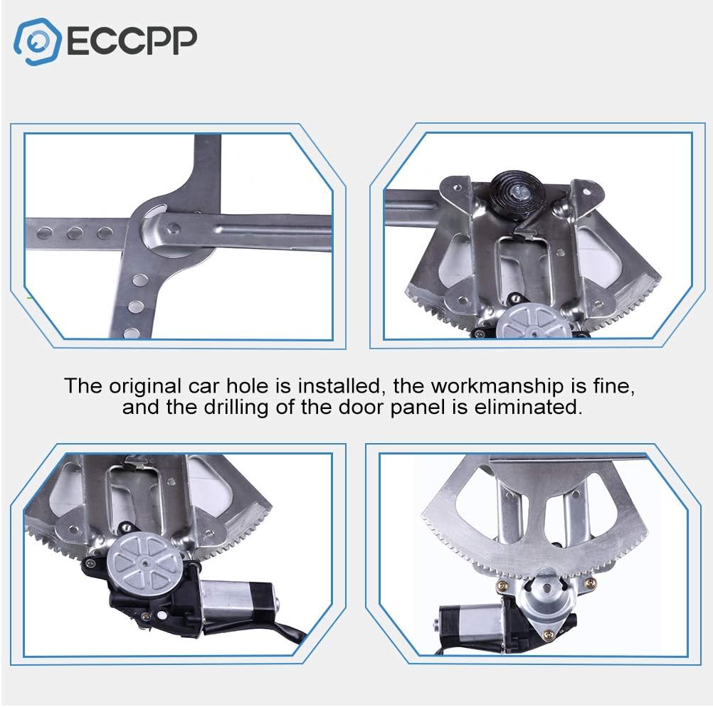 Power Window Regulators Front Left Drivers Side with Motor Assembly Replacement Parts for Chevrolet GMC