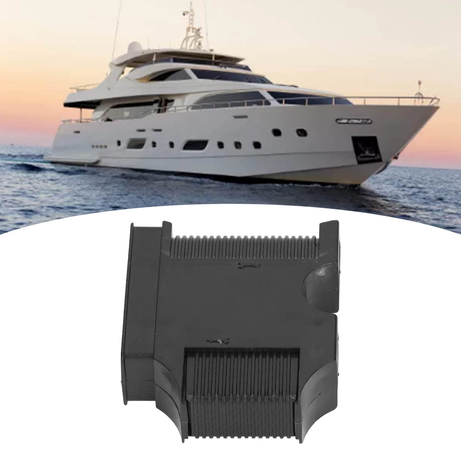 Leapiture Marine Fenders Cable Hanger Black Portable Marine Fixed Cable Adjuster Regulator Docking Ball Holder for Boat