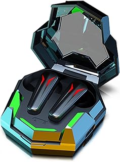 ASOOLL Gaming Wireless Earbuds Bluetooth 5.2 Low Latency In-Ear Headphones, True Wireless Earphones with Mic Auto Pairing Touch Sport Headset for PC Mobile Game, Music/Birthday Gifts for Him or Her