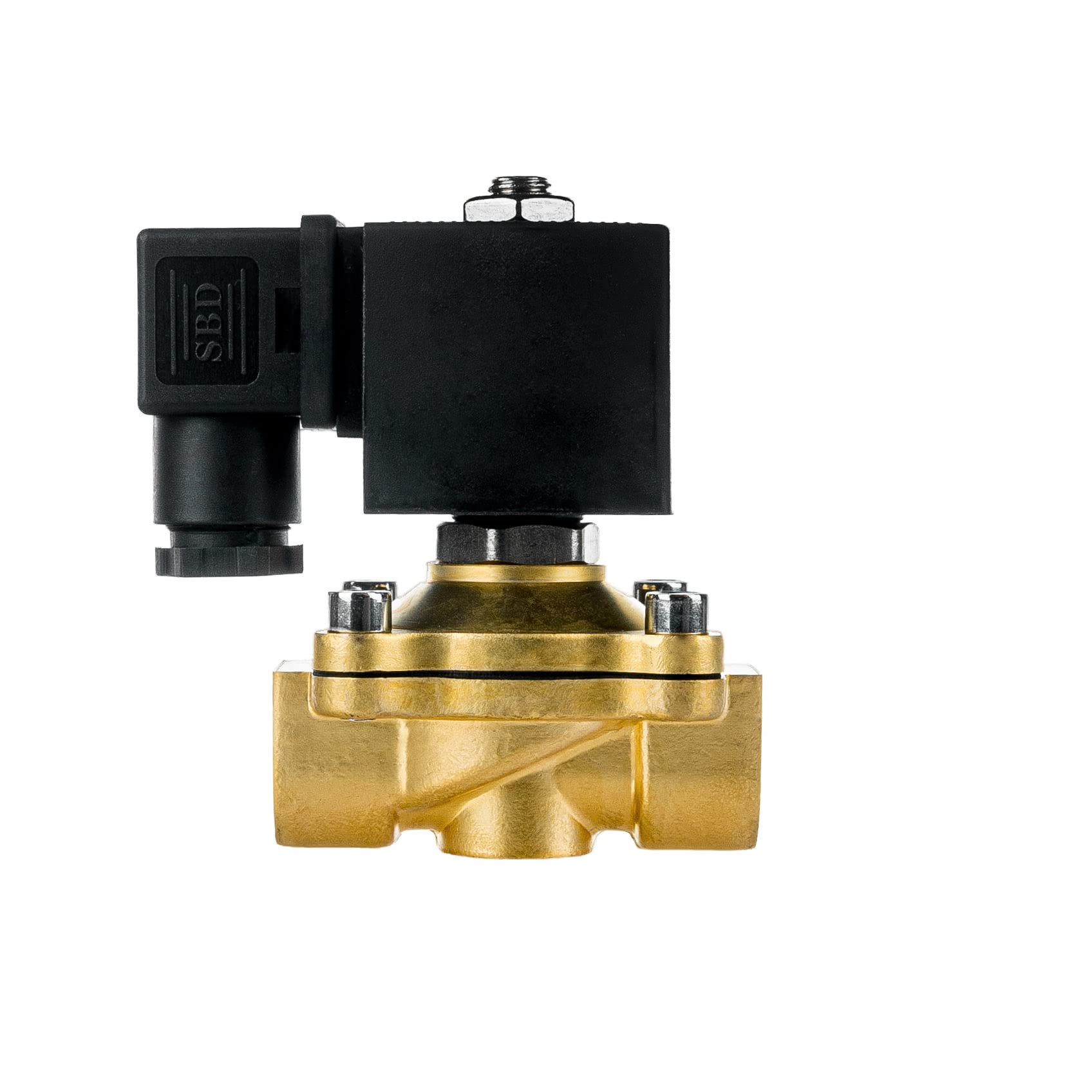 FSA Elettrovalvola in ottone, 1/2", 24 V DC, 0-10 bar, Viton, chiusa