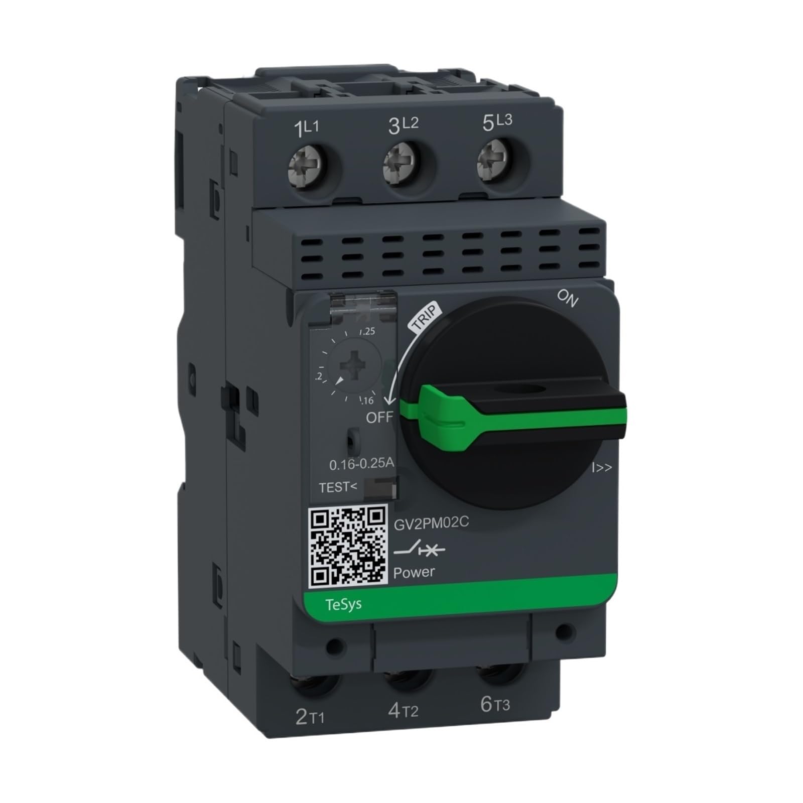 CJKXPZMH GV2P02 GV2PM02 GV2PM02C GV2-PM02C motor circuit-breaker, rotary knob, 0.16-0.25A 690VAC