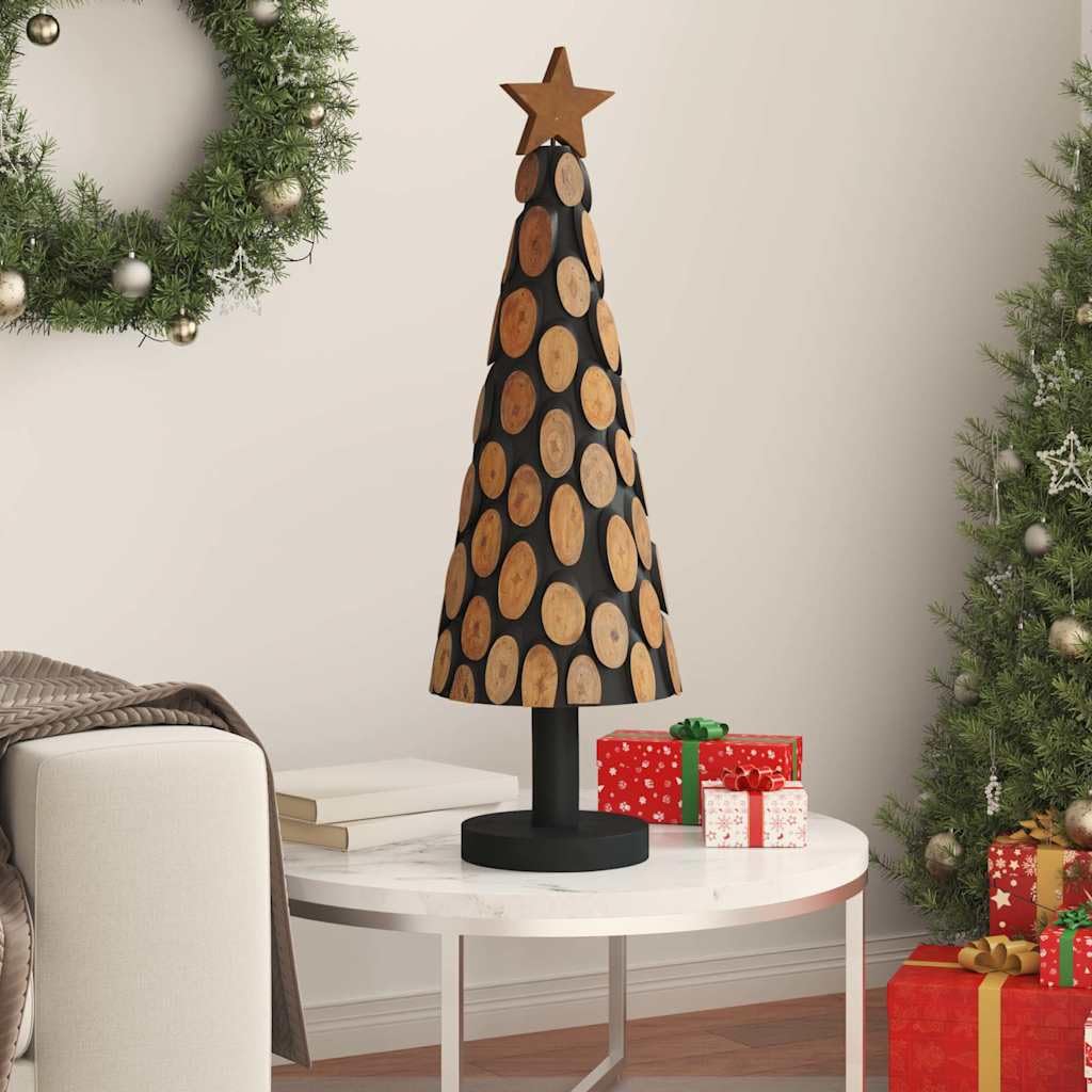 Árbol de Navidad Madera Teca 90 cm Marrón