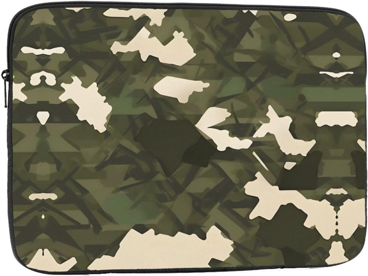 Army Camouflage Printed 13 inch Laptop Case, Business/Office Commuter Laptop Case
