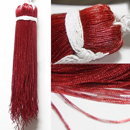 Embroiderymaterial Zardozi Spring Material,Bullion Wire/Nakshi For Jewellery and Embroidery Purpose,1MM, Pompeian Red Color(100 Gram)