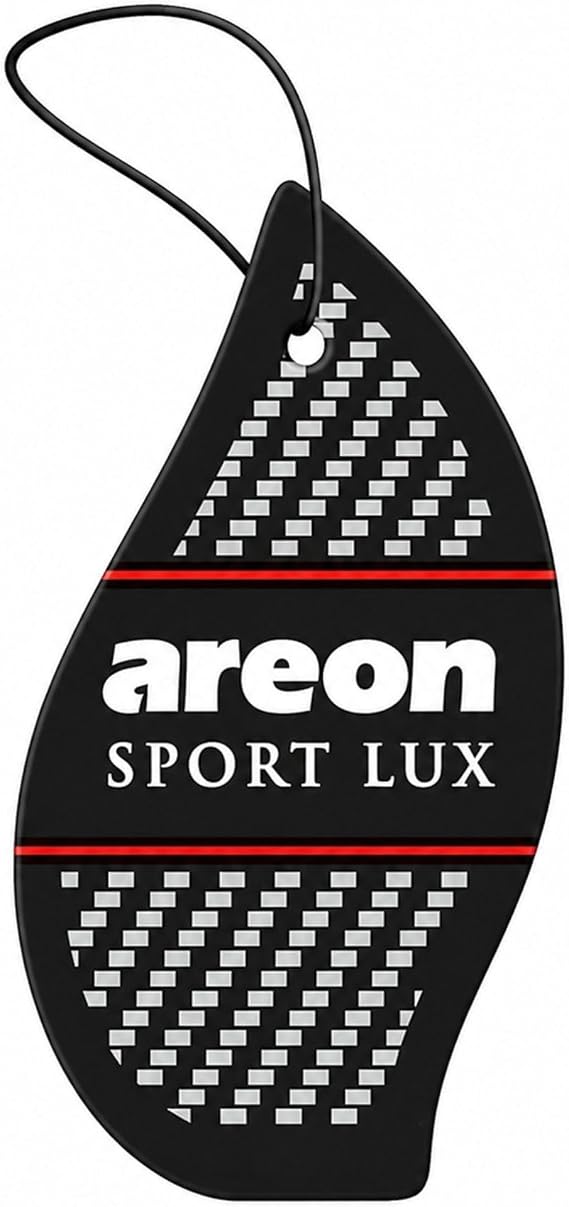 AREON Sport Lux PLATINUM Paper Hanging Car Air Freshener - Pack of 12 | Long Lasting Fragrance - Rear View Mirror Design - Car Home Office Closet Use - Helps Reduce Odors