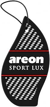 AREON Sport Lux PLATINUM Paper Hanging Car Air Freshener - Pack of 12 | Long Lasting Fragrance - Rear View Mirror Design - Car Home Office Closet Use - Helps Reduce Odors