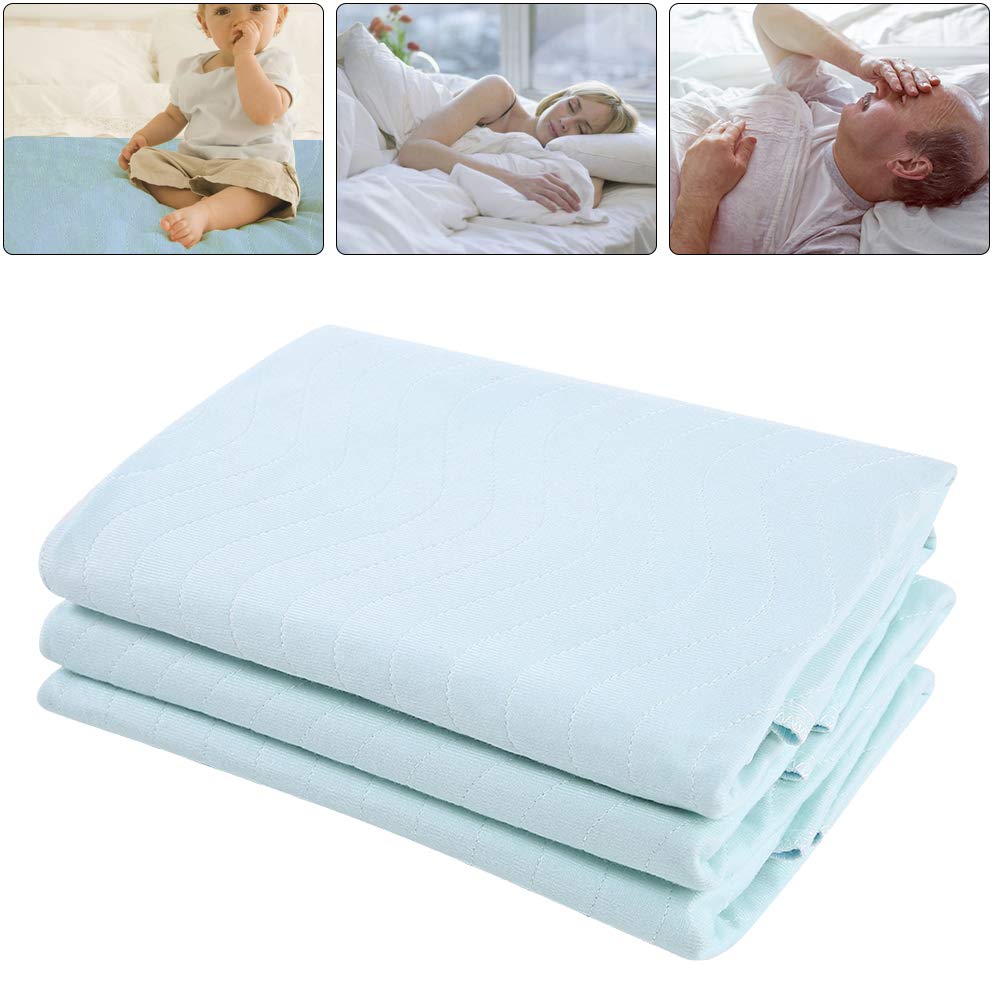 Schimer Alèse Réutilisable 3 Pièces, Imperméable et Lavable, pour Adultes et Enfants Handicapés, 80x90cm