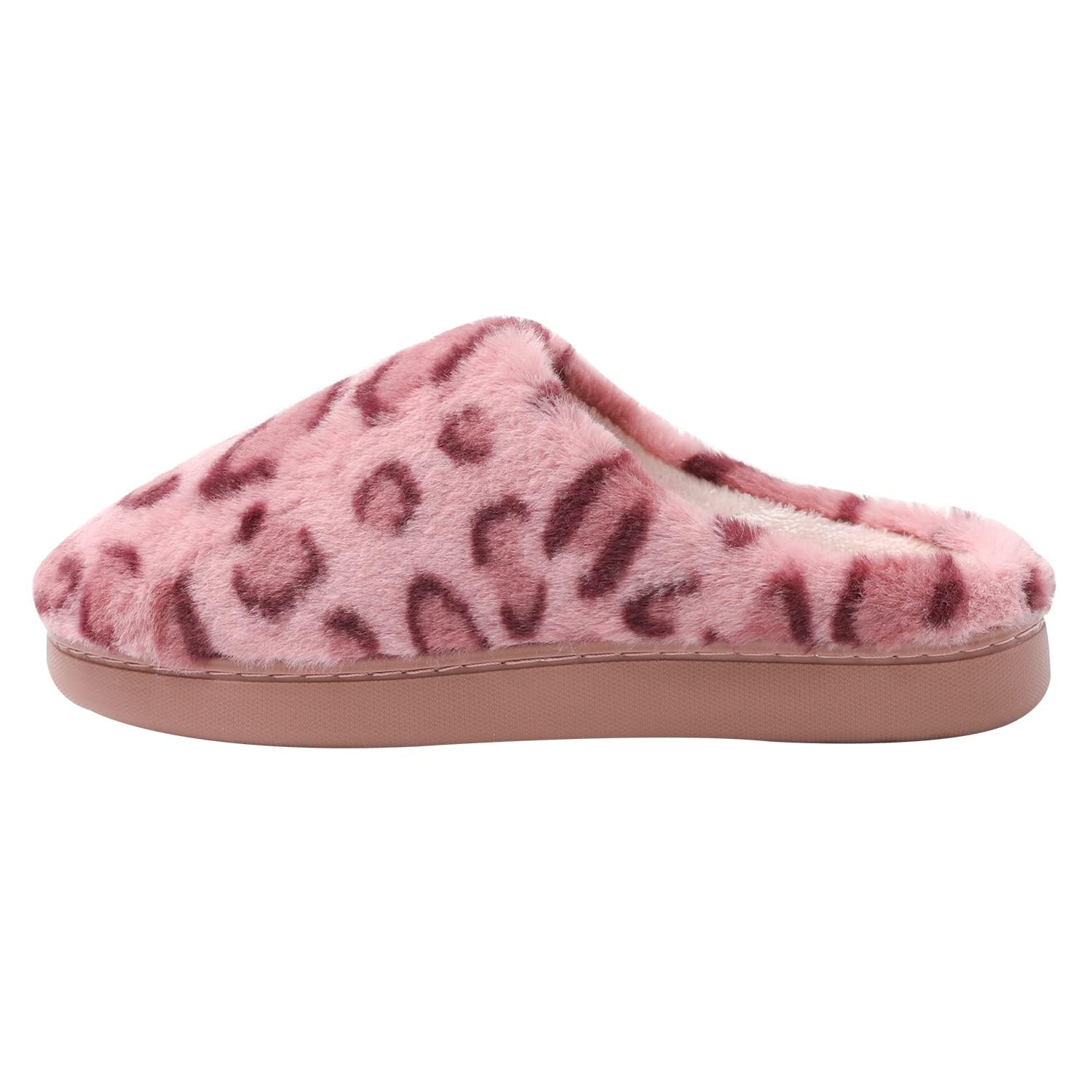 JOMIX Pantofole Donna Invernali Comode Ciabatte Pelose Calde Leopardate