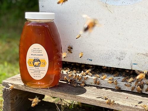 Miel de flores silvestres local de NY/NJ 32oz Farm Fresh