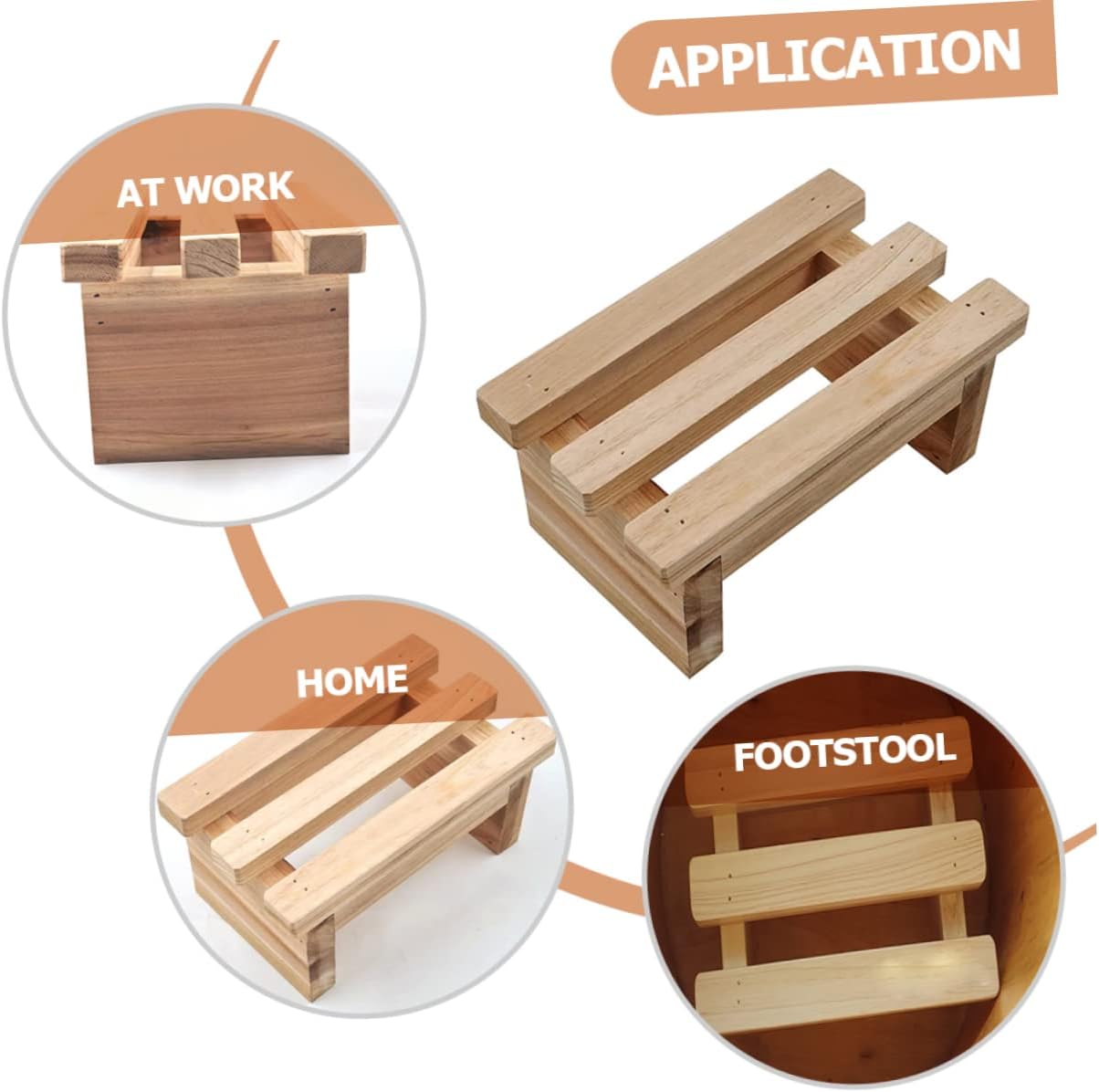 Wooden Step Stool for Multi Functional Shoe Changing Bench Non Slip Design Sturdy for Home Kindergarten and Bathroom Use