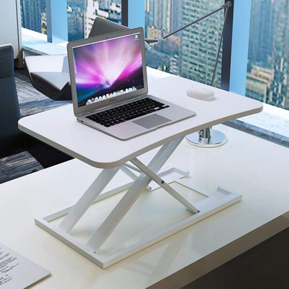 Computer Standing Desk Height Adjustable Ergonomic seat to Stand Work Place Easily adjusts for Home use - W — view 2